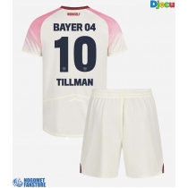 Bayer Leverkusen Malik Tillman #10 Gostujuci Dres za djecu 2025-26 Kratak Rukav (+ Kratke hlače)